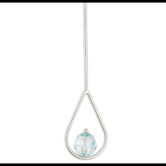 Swarovski authentic crystals White Rhodium Plated - Picture 1 of 5